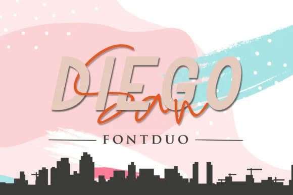 San Diego Duo Font by Sharon ( DmStudio ) — Script Handwritten Font