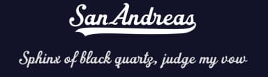 San Andreas by Måns Grebäck — Script Handwritten Font — thumbnail 2