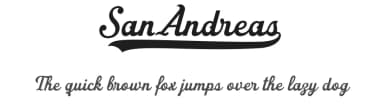 San Andreas by Måns Grebäck — Script Handwritten Font — thumbnail 1