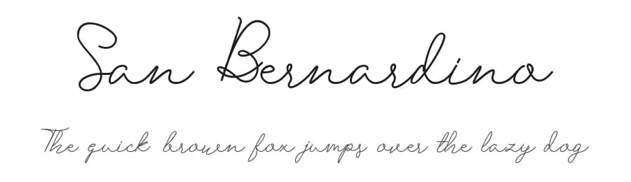 San Bernardino by creekstream studio — Script Handwritten Font