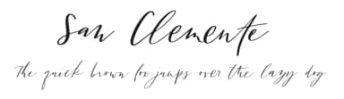 San Clemente by Jen Wagner — Script Handwritten Font — thumbnail 1