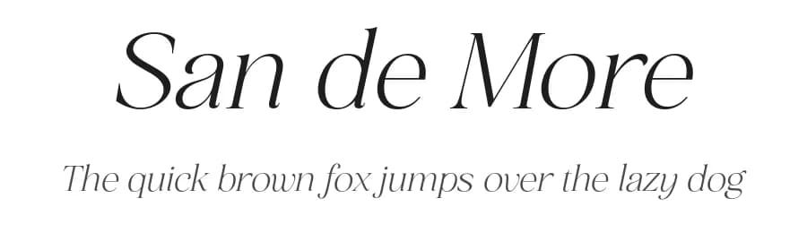 San de More by Kereatype Studio — Serif Font