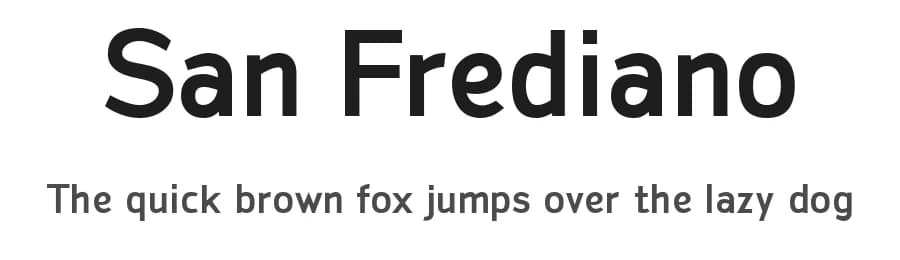 San Frediano by Andrea Cerboneschi — Sans Serif Font — preview 1