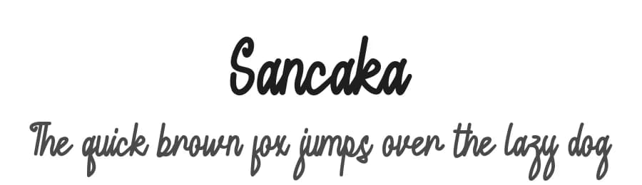 Sancaka by bringtypestudio.co — Script Handwritten Font