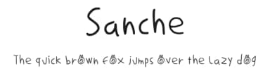 Sanche by Sanche — Script Handwritten Font — thumbnail 1