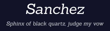 Sanchez by Latinotype — Serif Font — thumbnail 2