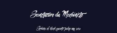 Sanctuaire du Machiniste by Cat.B — Script Handwritten Font — thumbnail 2