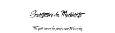 Sanctuaire du Machiniste by Cat.B — Script Handwritten Font — thumbnail 1