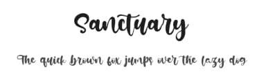 Sanctuary by Kong Font — Script Handwritten Font — thumbnail 1