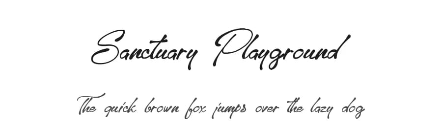 Sanctuary Playground by Octotype  | Thomas Boucherie — Script Handwritten Font