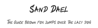 Sand Dael by Ianmikraz — Script Handwritten Font — thumbnail 1