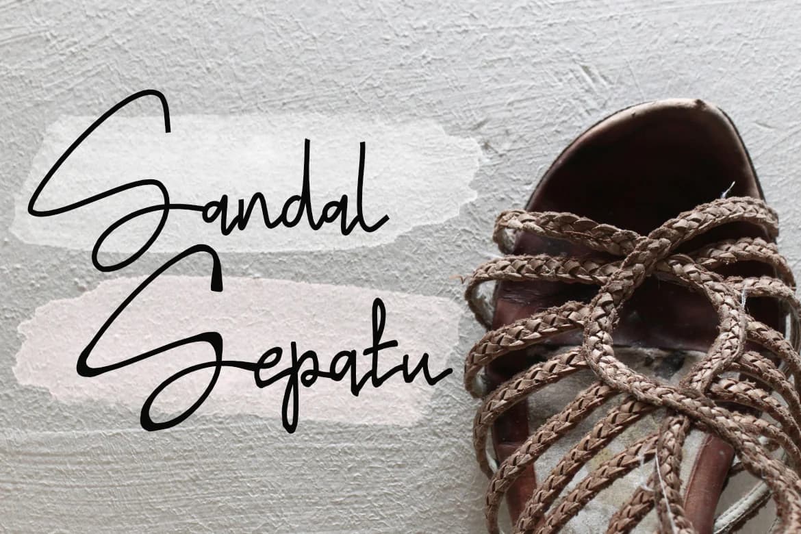 Sandal Sepatu Font by LebahStudio — Script Handwritten Font