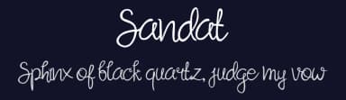 Sandat by Stud Stud — Script Handwritten Font — thumbnail 2