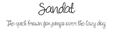 Sandat by Stud Stud — Script Handwritten Font — thumbnail 1