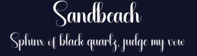 Sandbeach by Andi Moz — Script Handwritten Font — thumbnail 2