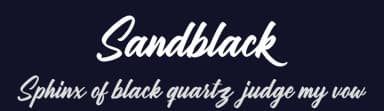 Sandblack by Bluestype Studio — Script Handwritten Font — thumbnail 2