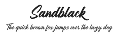 Sandblack by Bluestype Studio — Script Handwritten Font — thumbnail 1