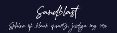 Sandblast by Haksen Studio — Script Handwritten Font — thumbnail 2