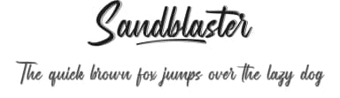 Sandblaster by Noah Type — Script Handwritten Font — thumbnail 1