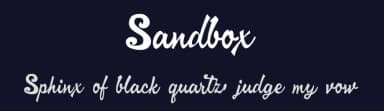 Sandbox by Erik Studio — Script Handwritten Font — thumbnail 2