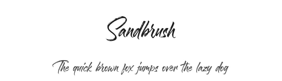 Sandbrush by Typia Nesia — Script Handwritten Font