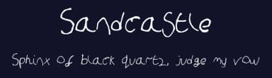 Sandcastle by Abcdcba — Script Handwritten Font — thumbnail 2