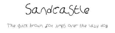 Sandcastle by Abcdcba — Script Handwritten Font — thumbnail 1