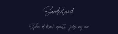 Sanderland by Bale — Script Handwritten Font — thumbnail 2