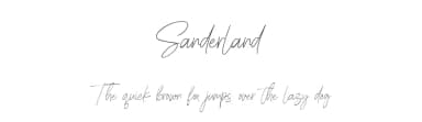 Sanderland by Bale — Script Handwritten Font — thumbnail 1