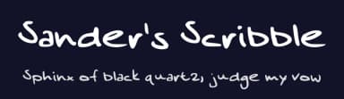 Sander's Scribble by Sander Pennings — Script Handwritten Font — thumbnail 2
