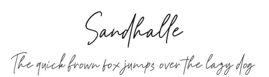 Sandhalle by Letterrendra — Script Handwritten Font — preview 1
