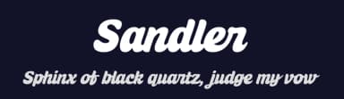 Sandler by Eko Bimantara — Script Handwritten Font — thumbnail 2