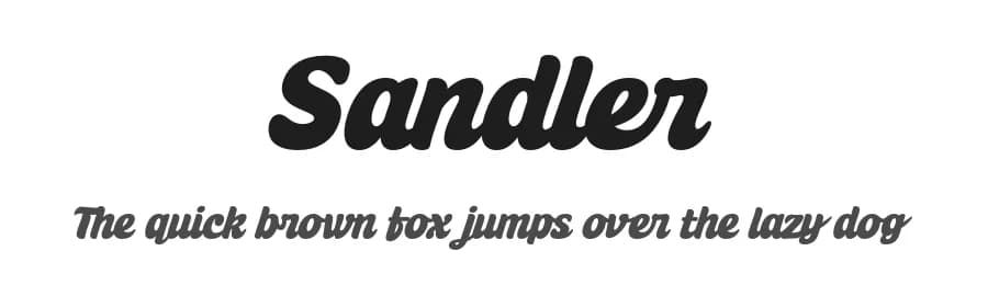 Sandler by Eko Bimantara — Script Handwritten Font