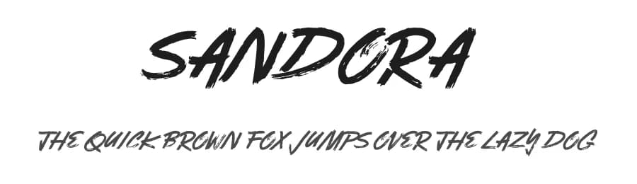 Sandora by Ach Syafii — Script Handwritten Font