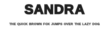 Sandra by Graphicxell — Sans Serif Font — thumbnail 1