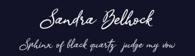 Sandra Belhock by cove703 — Script Handwritten Font — thumbnail 2