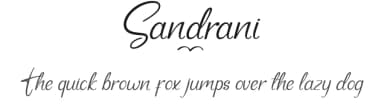 Sandrani by Edric Studio — Script Handwritten Font — thumbnail 1