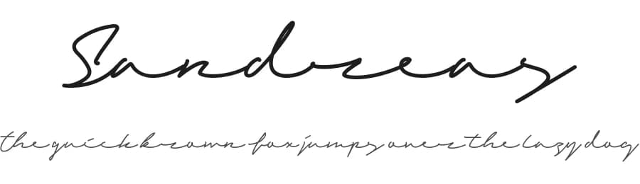 Sandreas by Halymunt Studio — Script Handwritten Font