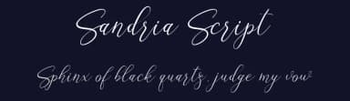 Sandria Script by Attract Studio — Script Handwritten Font — thumbnail 2