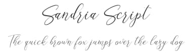 Sandria Script by Attract Studio — Script Handwritten Font — thumbnail 1