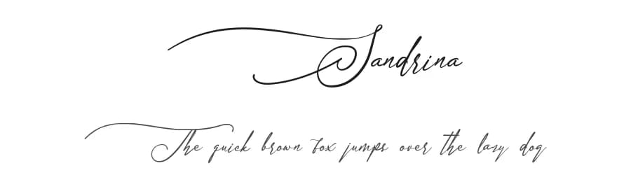 Sandrina by Kotak Kuning Studio — Script Handwritten Font