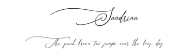Sandrina by Kotak Kuning Studio — Script Handwritten Font — thumbnail 1