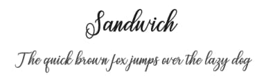 Sandwich by Amarlettering - Takiy — Script Handwritten Font — thumbnail 1