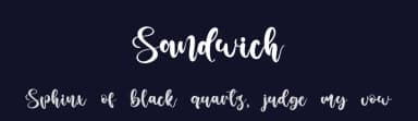 Sandwich by Kong Font — Script Handwritten Font — thumbnail 2