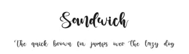 Sandwich by Kong Font — Script Handwritten Font — thumbnail 1