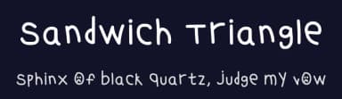 Sandwich Triangle by Chloe&Lisa — Script Handwritten Font — thumbnail 2