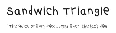 Sandwich Triangle by Chloe&Lisa — Script Handwritten Font — thumbnail 1