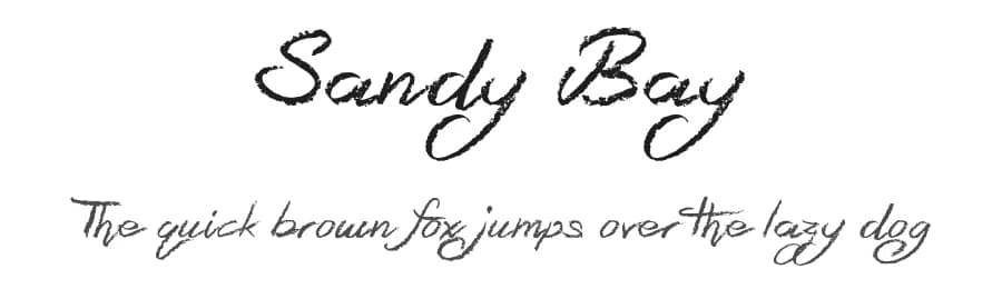 Sandy Bay by JSH creates — Script Handwritten Font