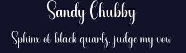 Sandy Chubby by Andi Moz — Script Handwritten Font — thumbnail 2