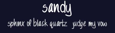 Sandy by Tuna Fish — Script Handwritten Font — thumbnail 2